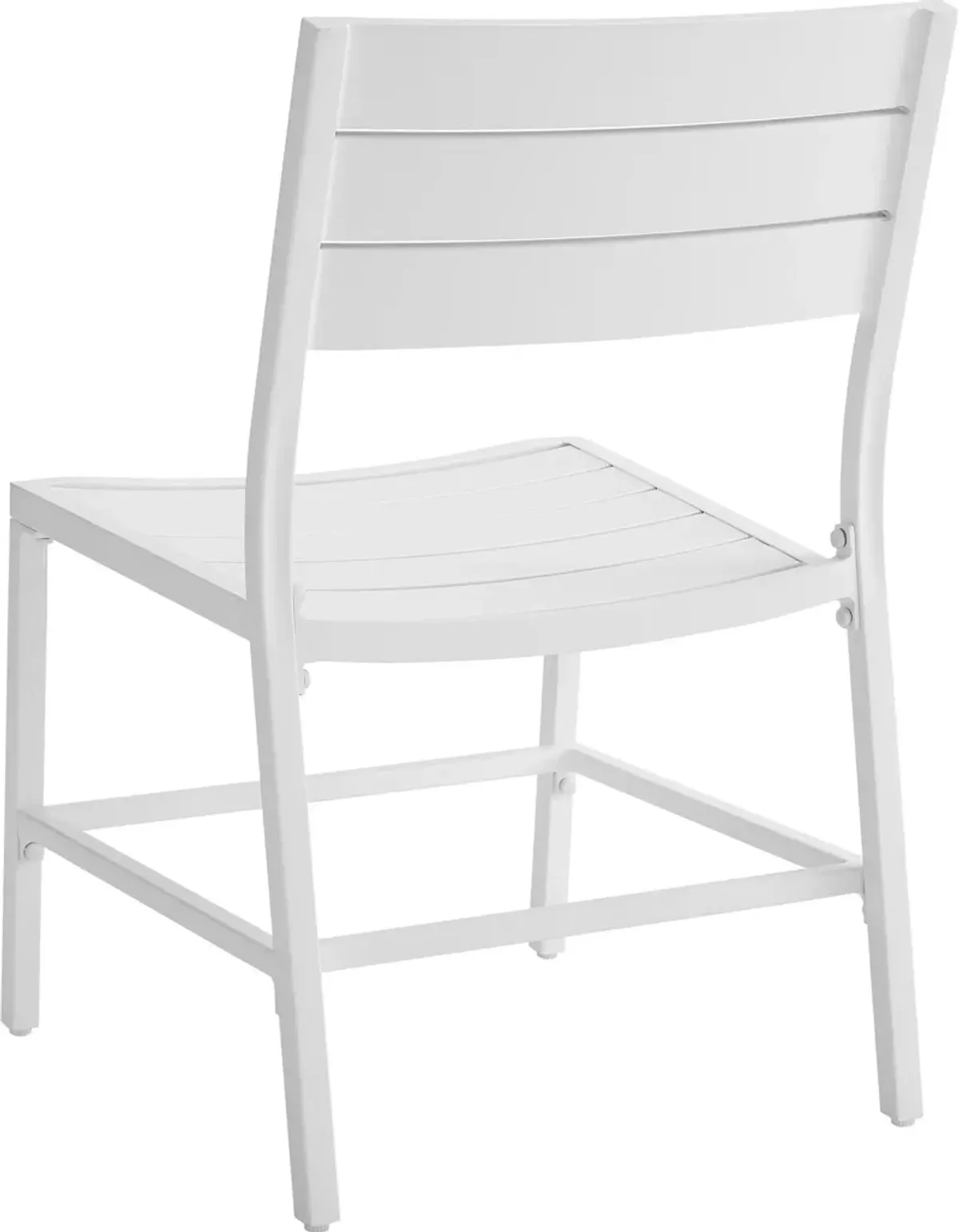 South Hampton Set of 2 Outdoor Dining Chairs - White