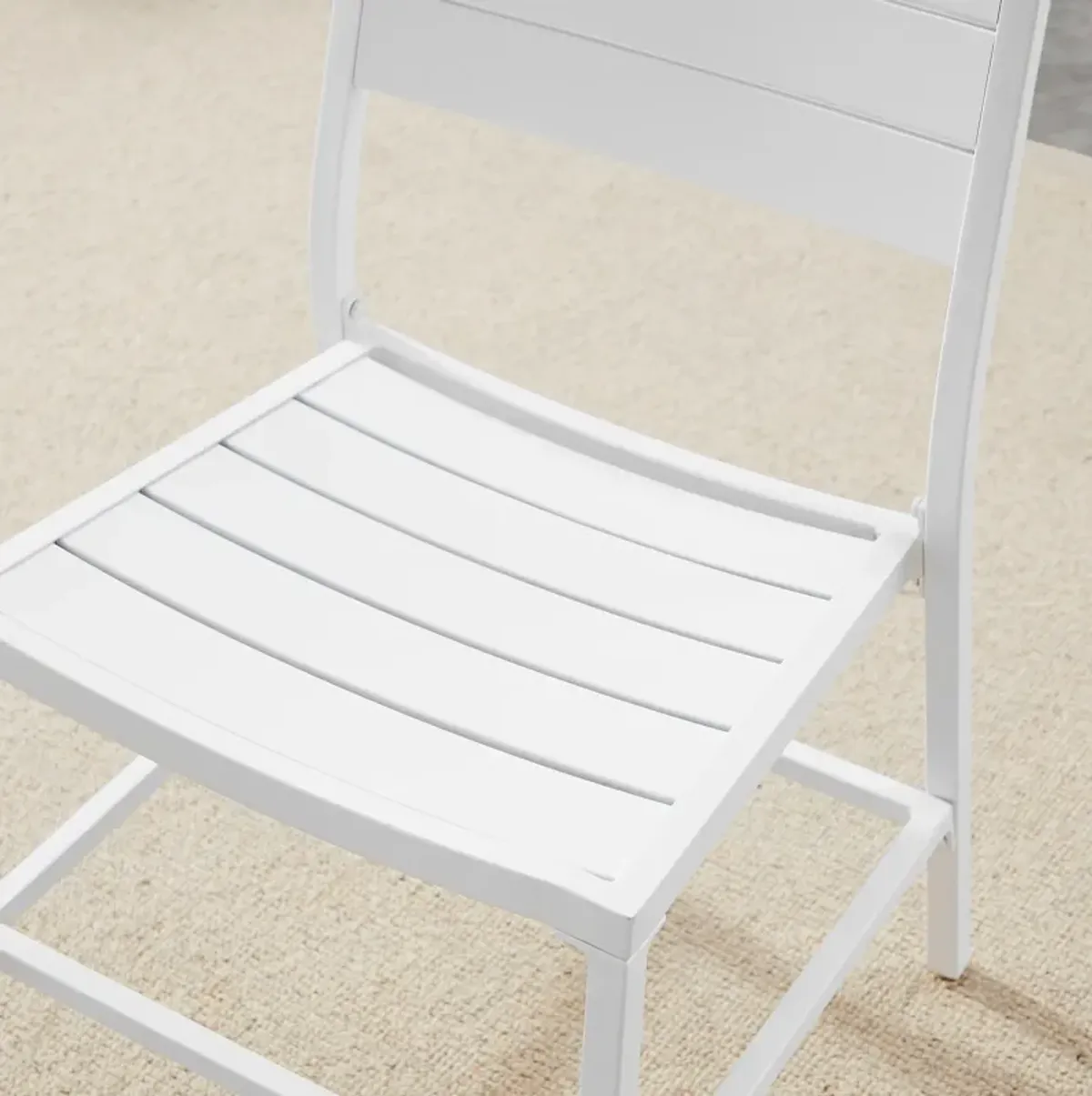 South Hampton Set of 2 Outdoor Dining Chairs - White