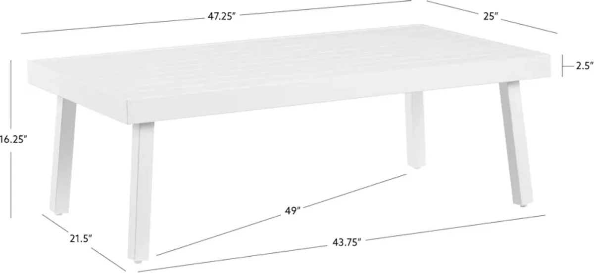 South Hampton Outdoor Coffee Table