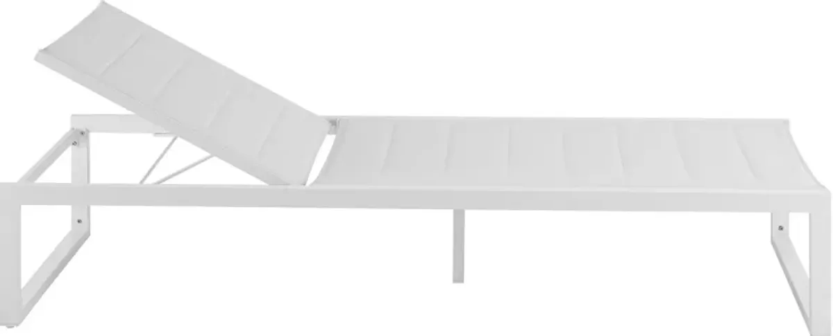 South Hampton Outdoor Chaise Lounge - White