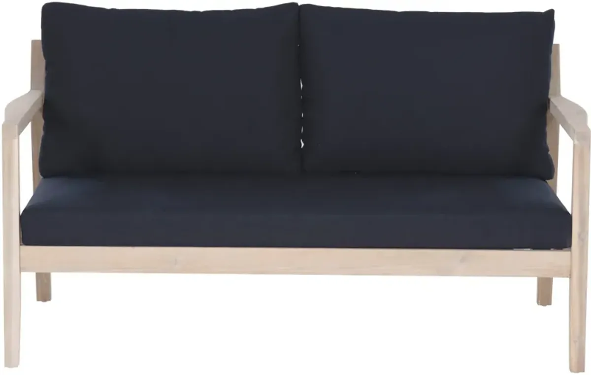 Annotto Bay Outdoor Sofa - Blue/Natural