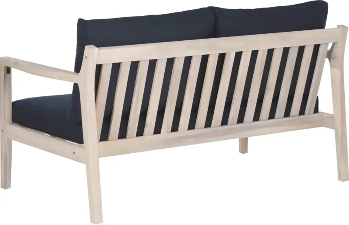 Annotto Bay Outdoor Sofa - Blue/Natural