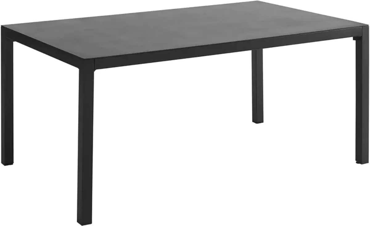 South Hampton Outdoor Dining Table - Black