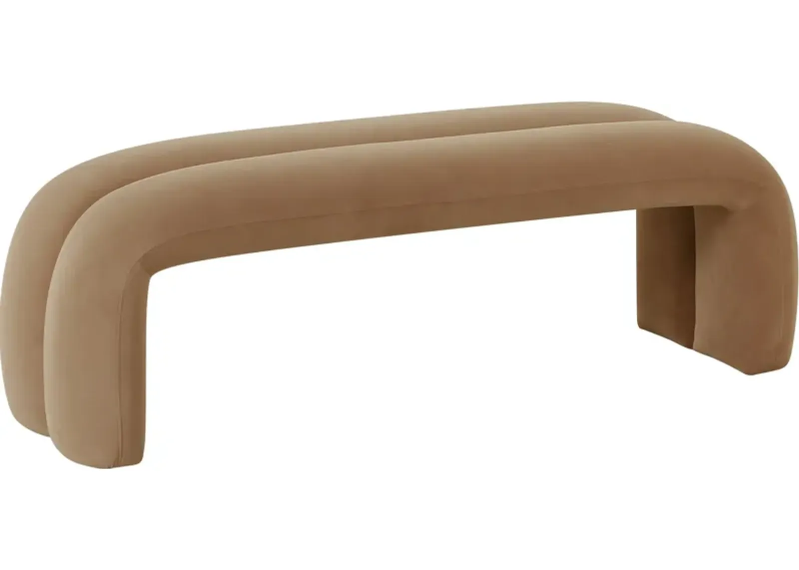 Kalpana Upholstered Bench - Taupe