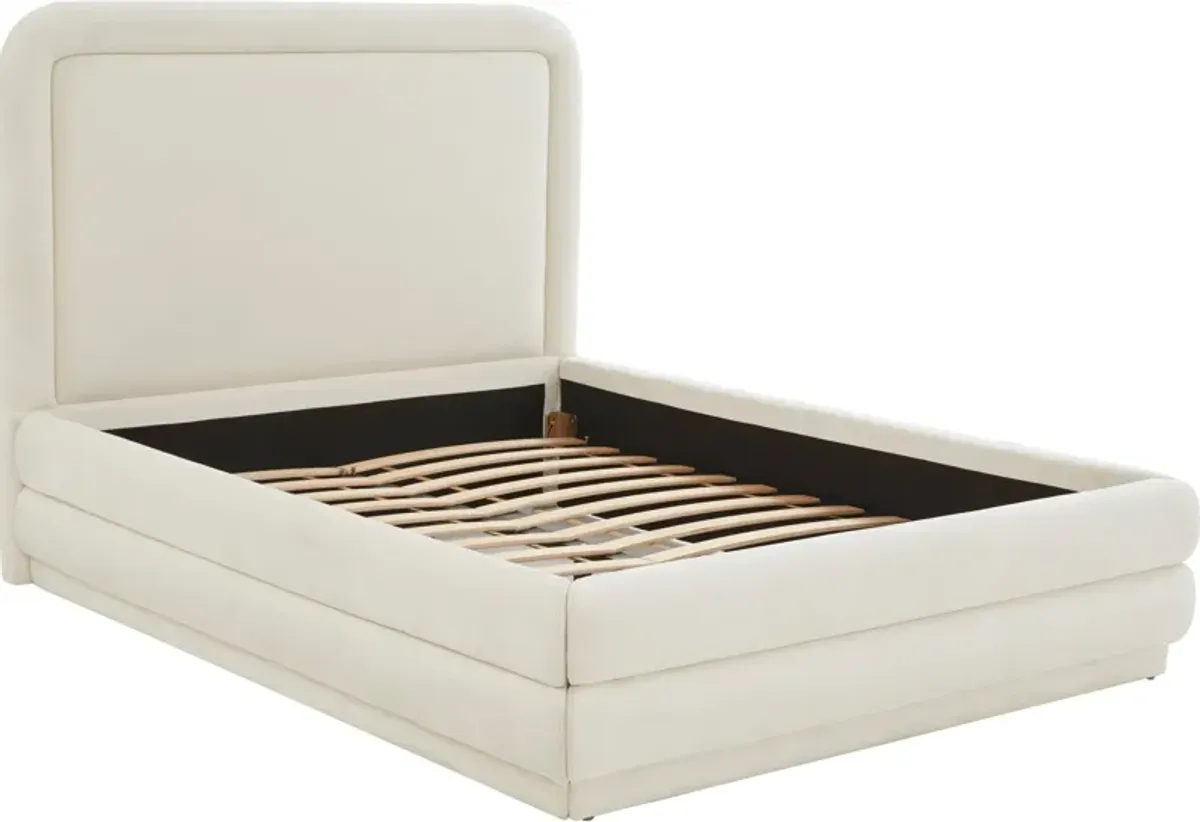 Muna Upholstered Platform Queen Bed