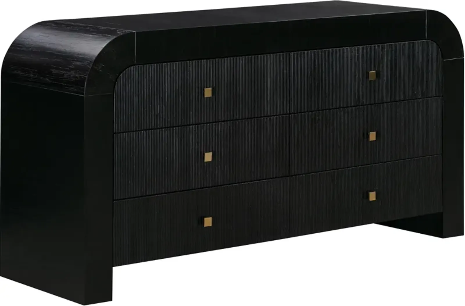 Laverne 6-Drawer Dresser - Black