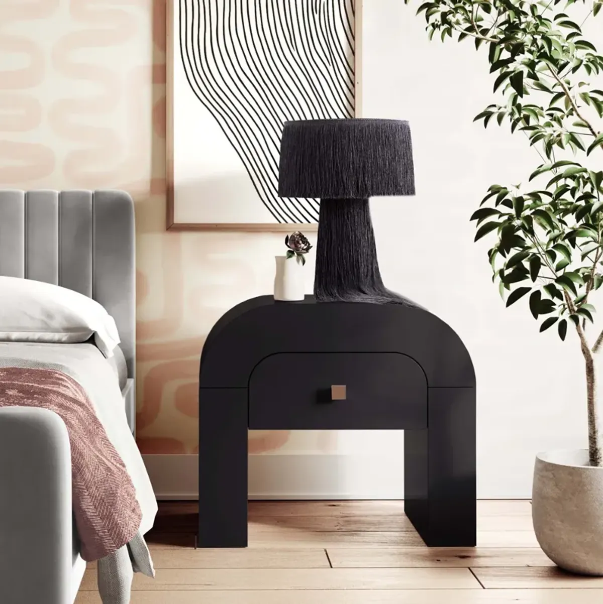 Laverne Nightstand - Black