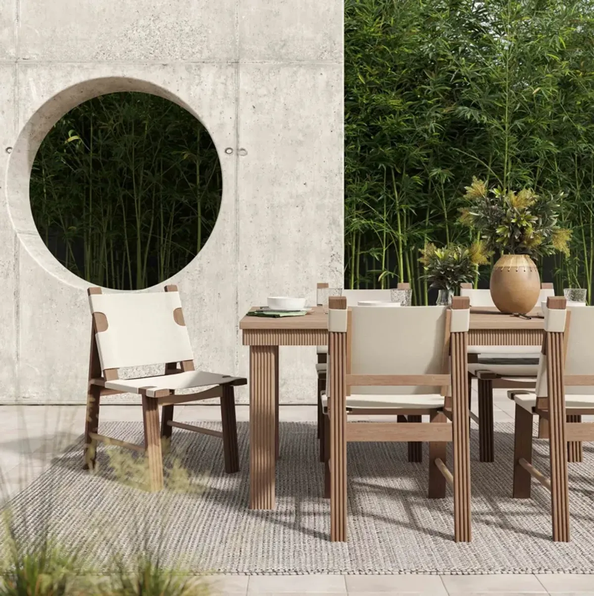 Anaheim Outdoor 75" Dining Table