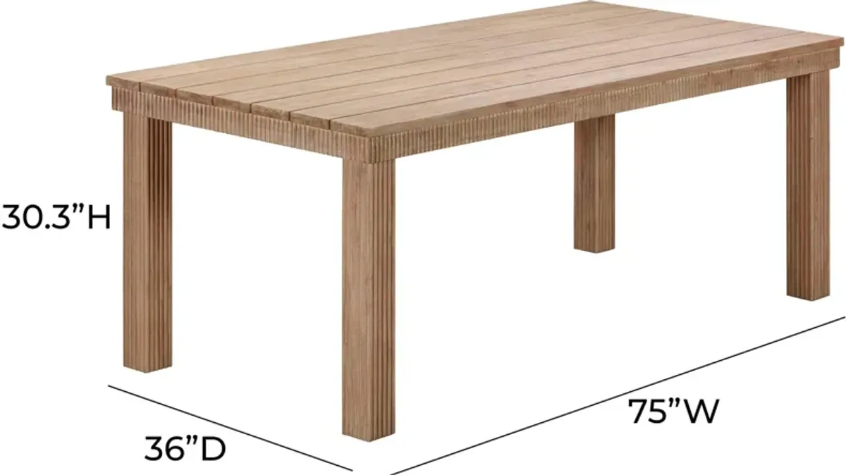 Anaheim Outdoor 75" Dining Table