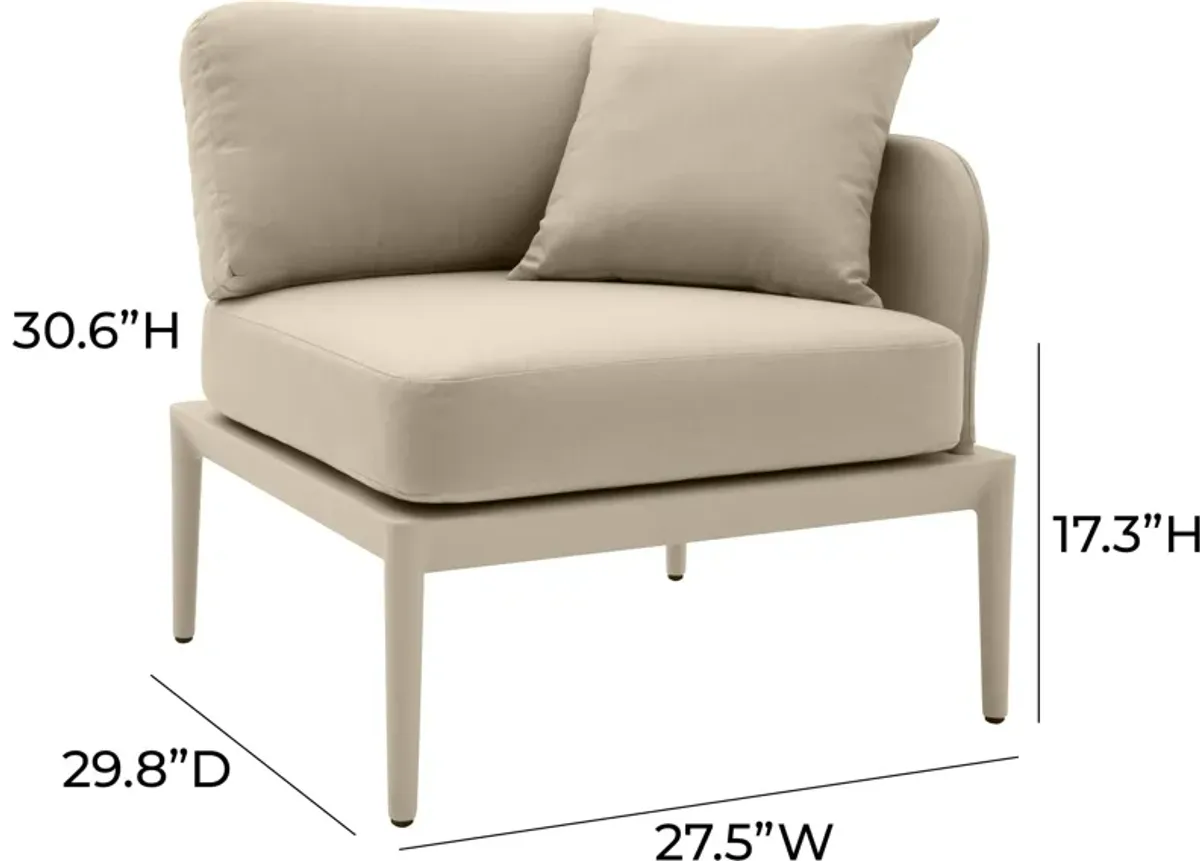 Vancouver Outdoor Right Arm Facing Chair - Taupe