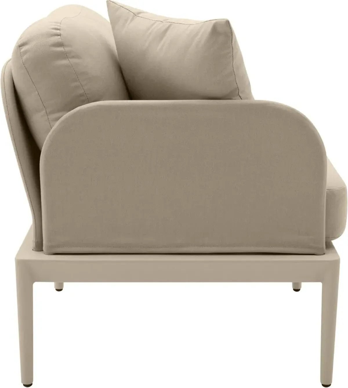 Vancouver Outdoor Left Arm Facing Chair - Taupe