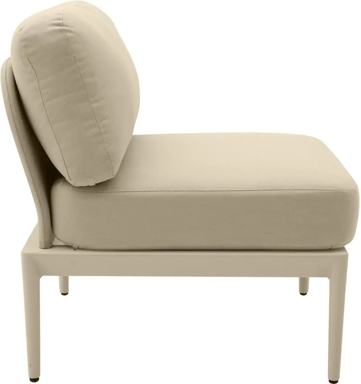 Vancouver Outdoor Armless Chair - Taupe