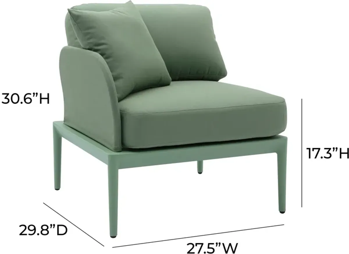 Vancouver Outdoor Left Arm Facing Chair - Green