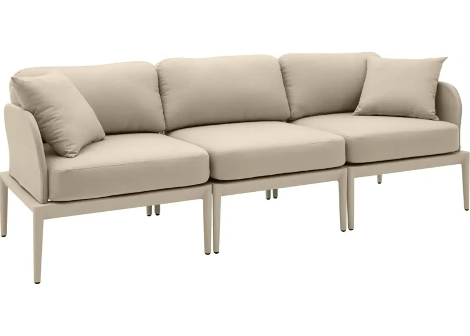 Vancouver 3-Piece Outdoor Modular Sofa - Taupe