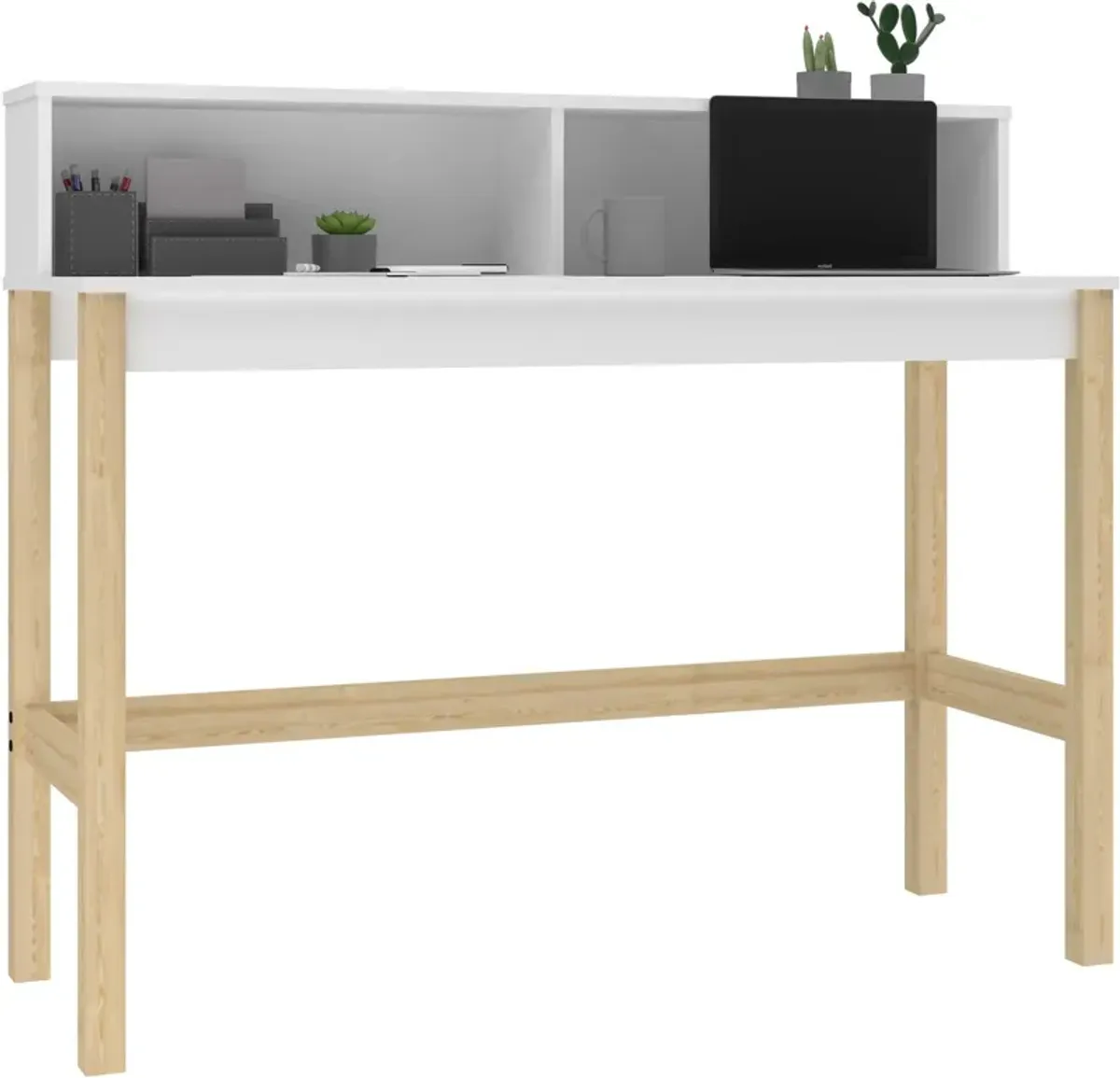 Eiffel Desk - White/Oak