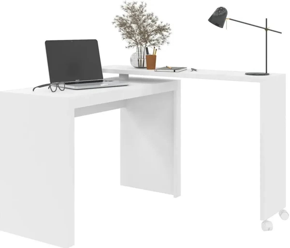 Vigo Swivel Nested Desk - White