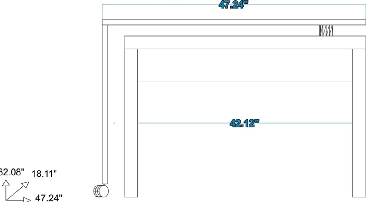 Vigo Swivel Nested Desk - White