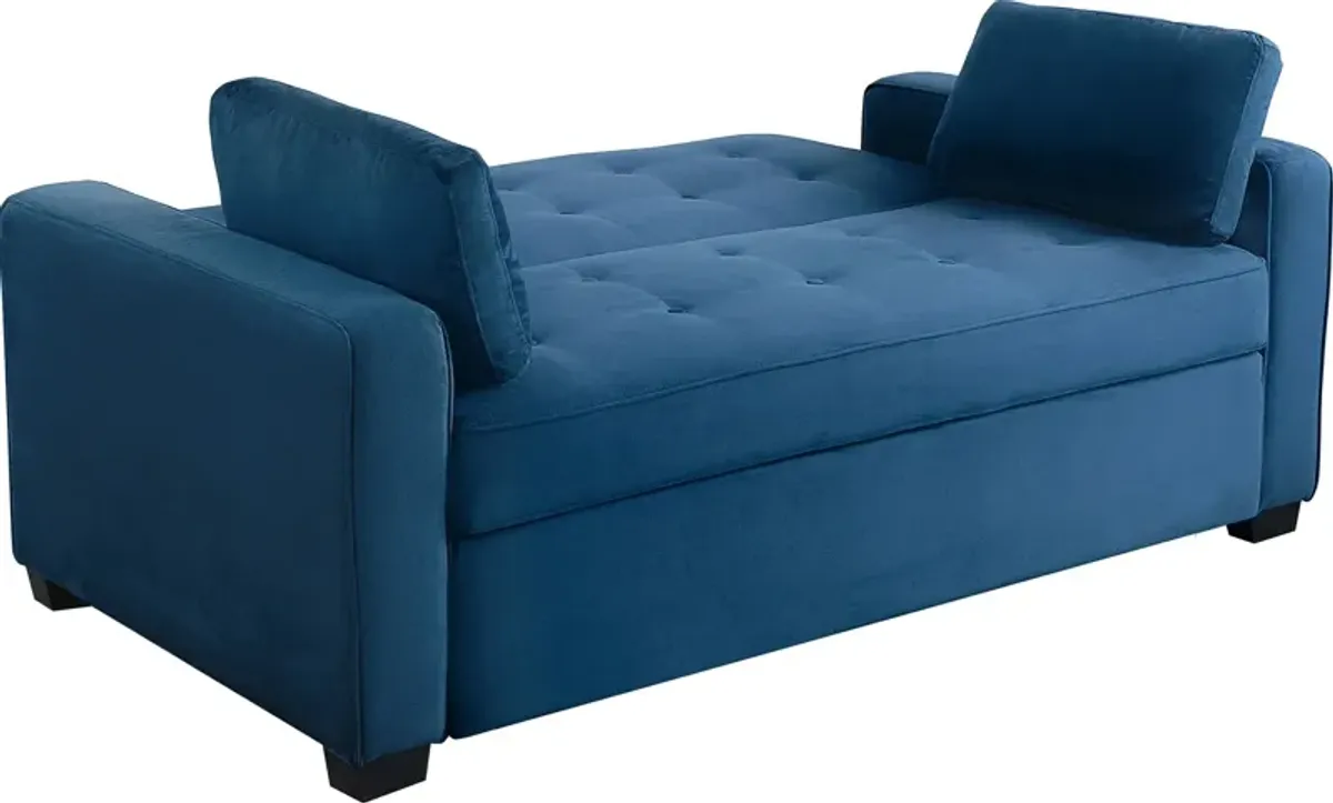 Serta Westly Queen Convertible Sofa Bed - Navy