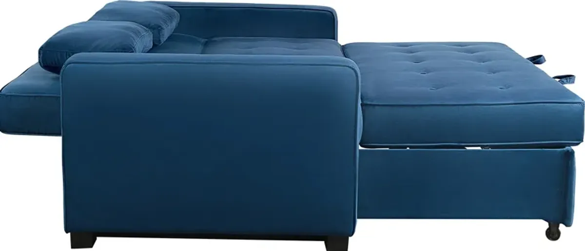 Serta Westly Queen Convertible Sofa Bed - Navy