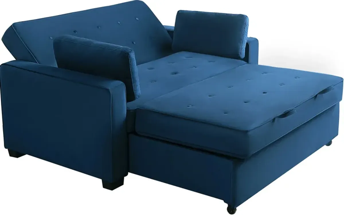 Serta Westly Queen Convertible Sofa Bed - Navy