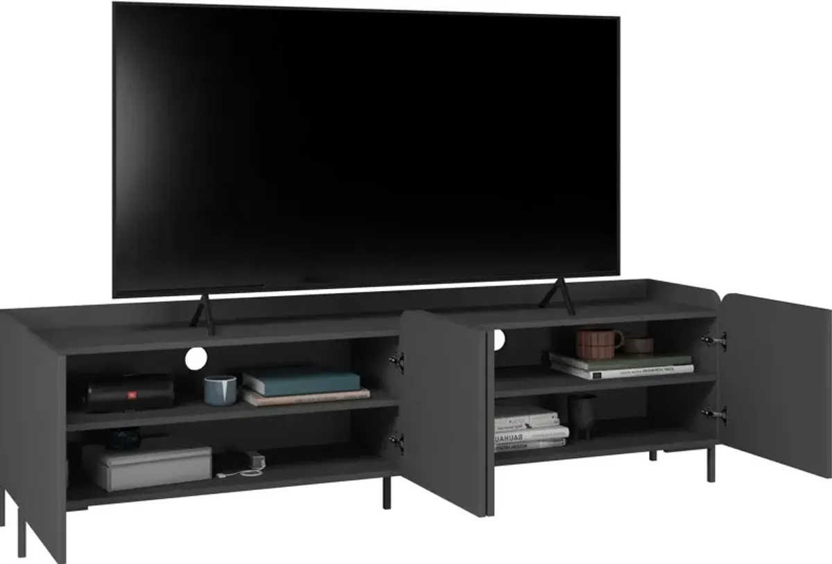 Duane 71" TV Stand - Black