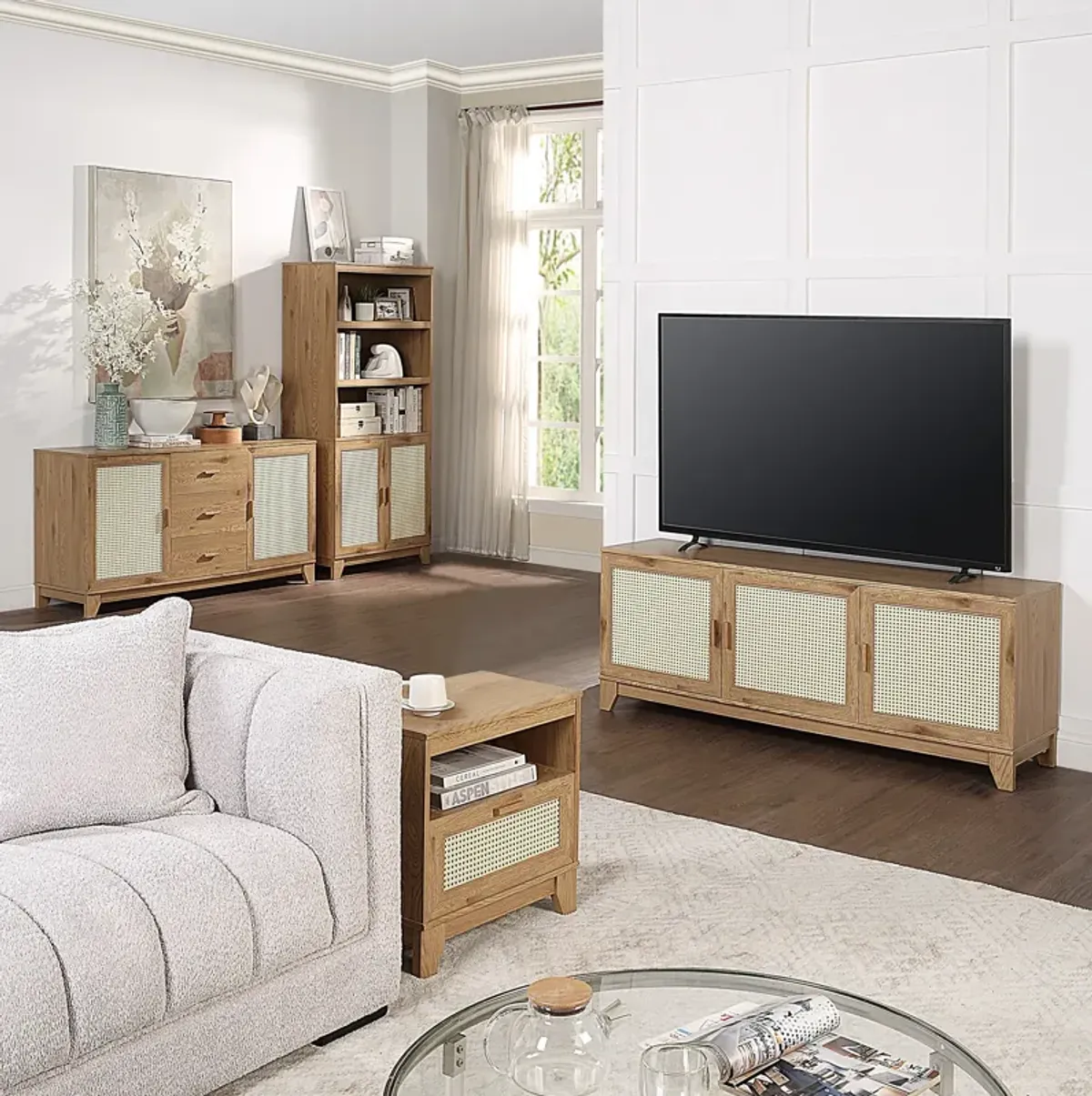 Kylian 63" TV Stand - Nature