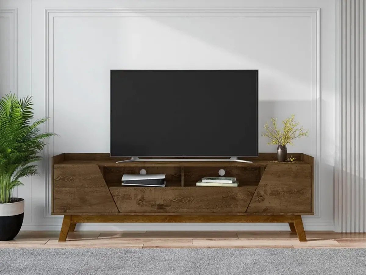 Bogardus 71" TV Stand -  Rustic Brown