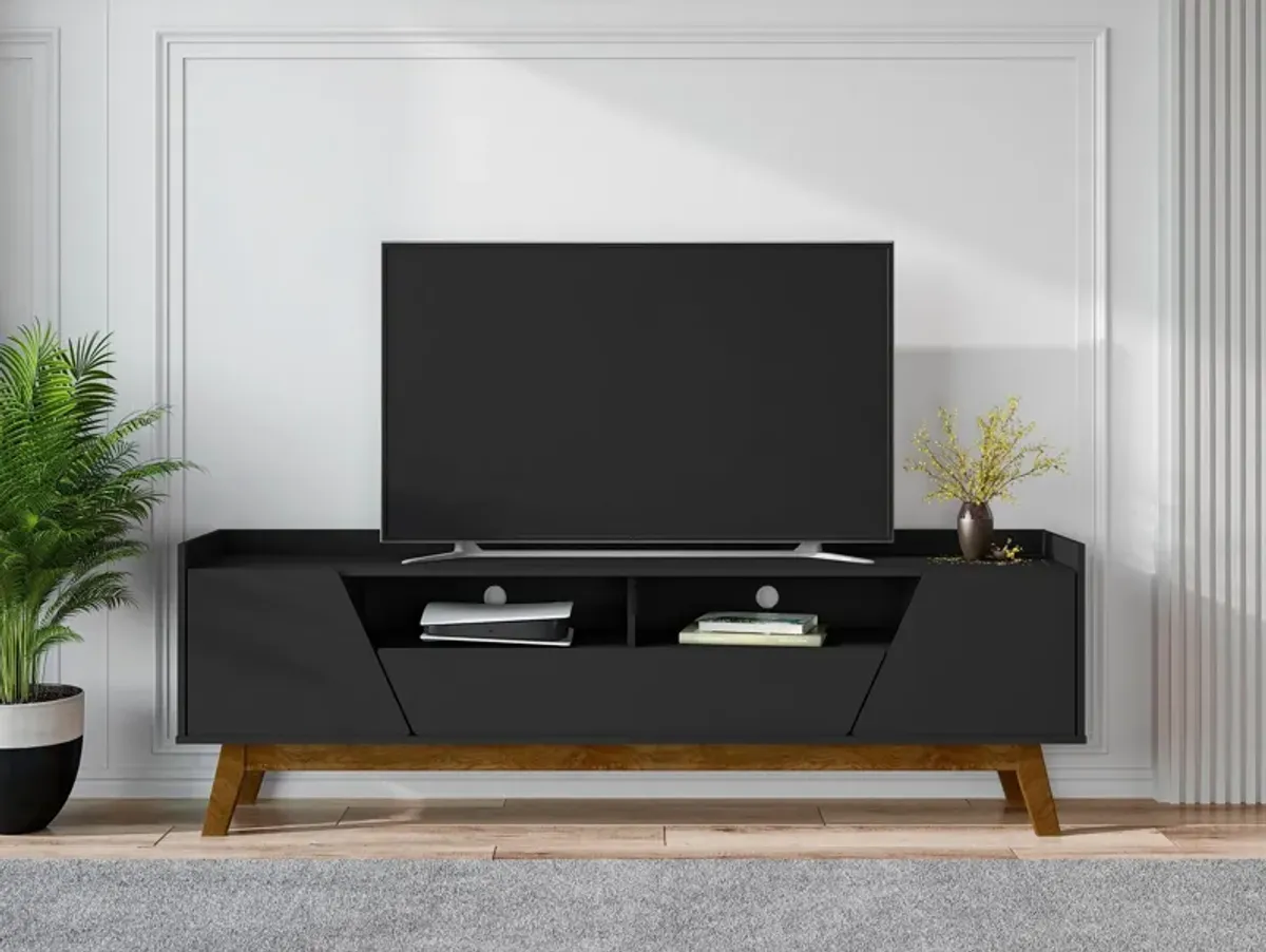 Bogardus 71" TV Stand -  Matte Black