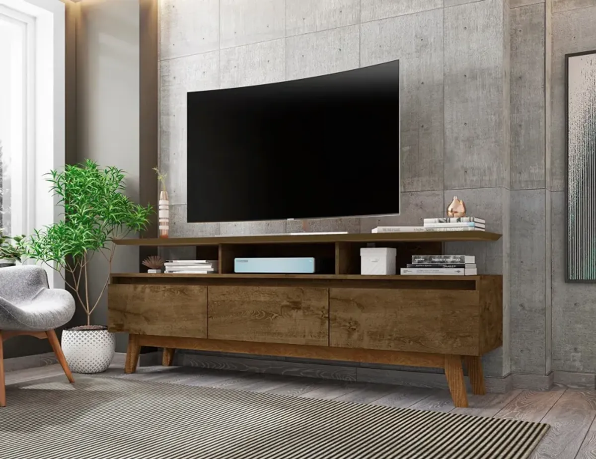 Valor 71" TV Stand - Rustic Brown