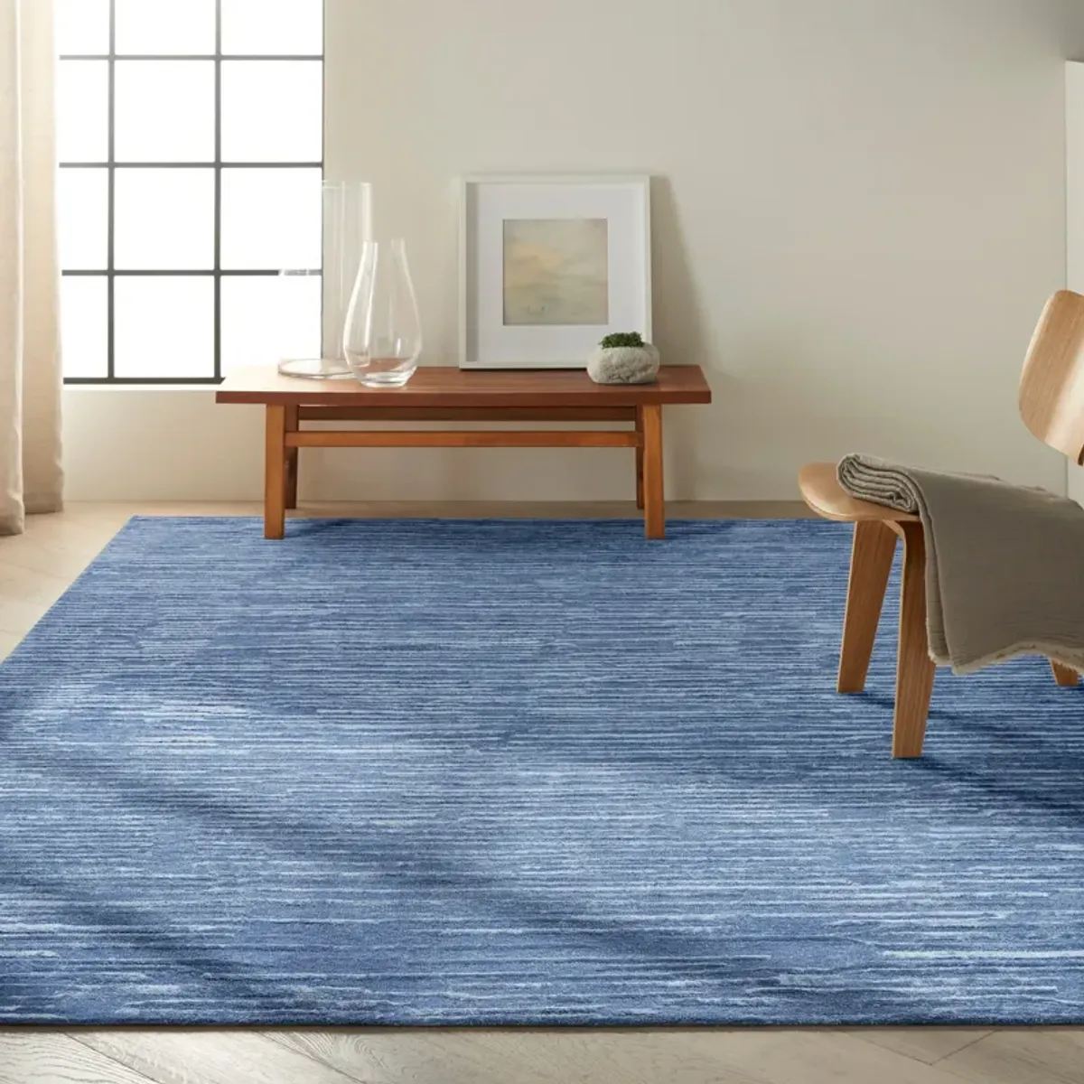 Linnea 4' x 6' Area Rug - Blue