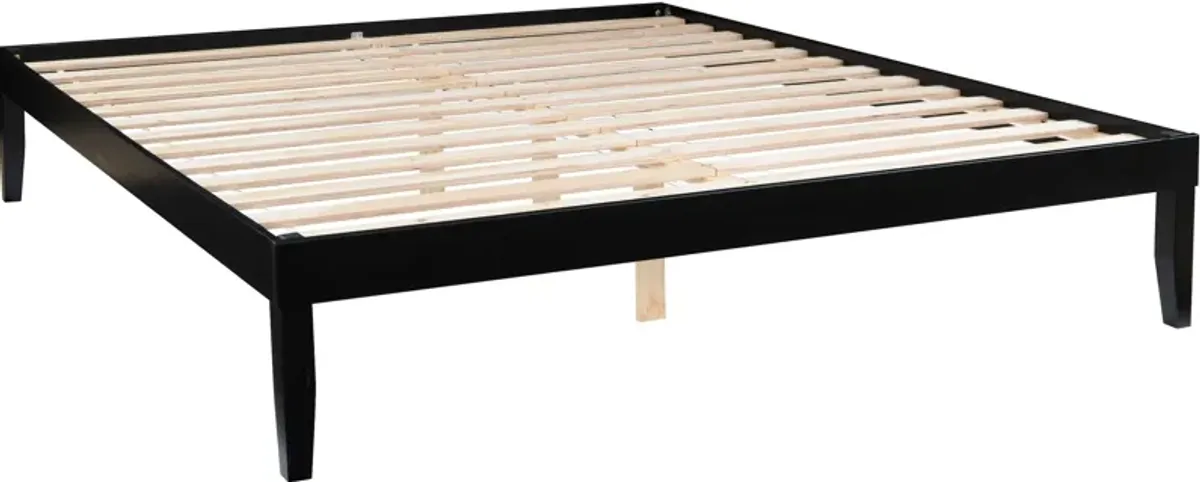 Elna King Platform Bed - Black