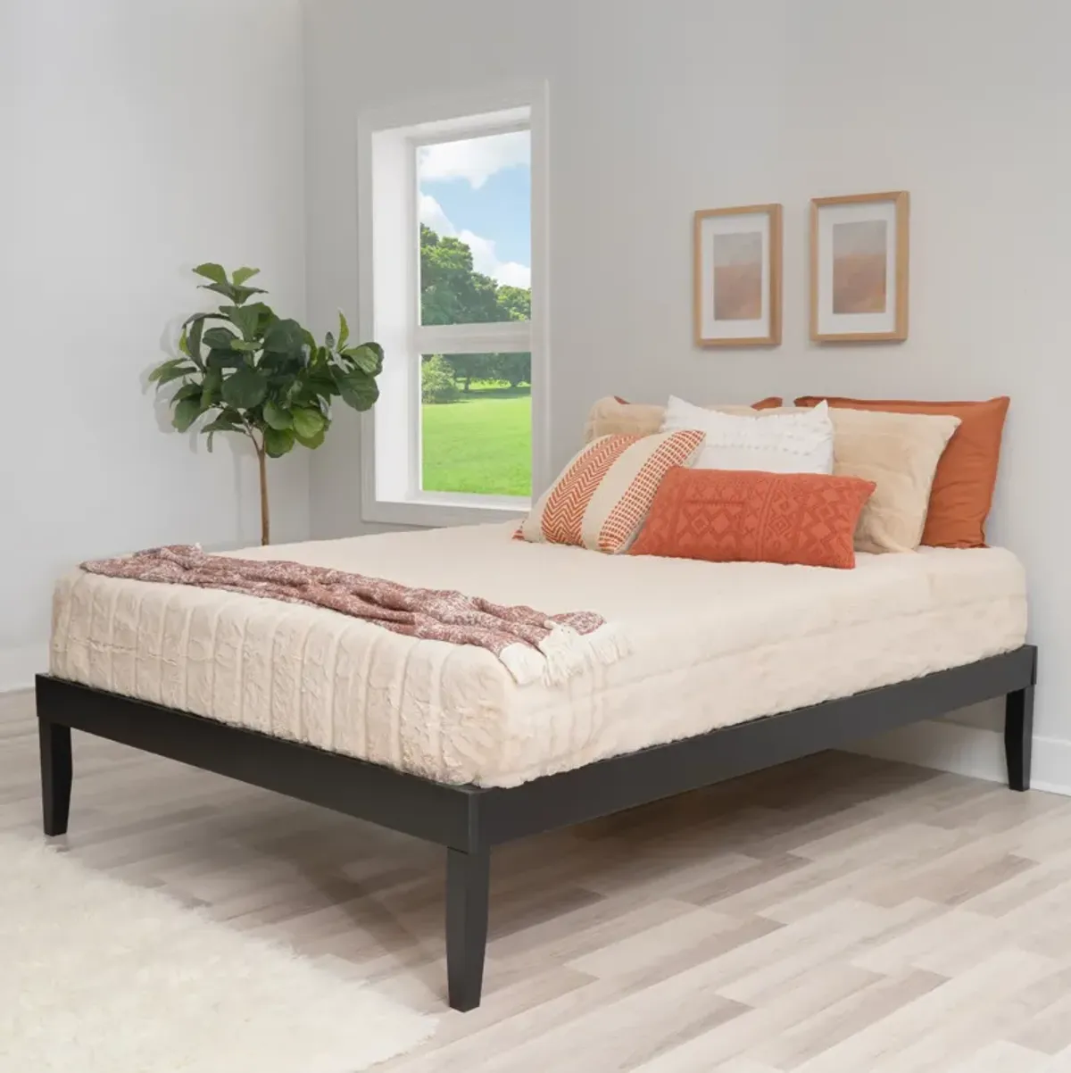 Elna Queen Platform Bed - Black