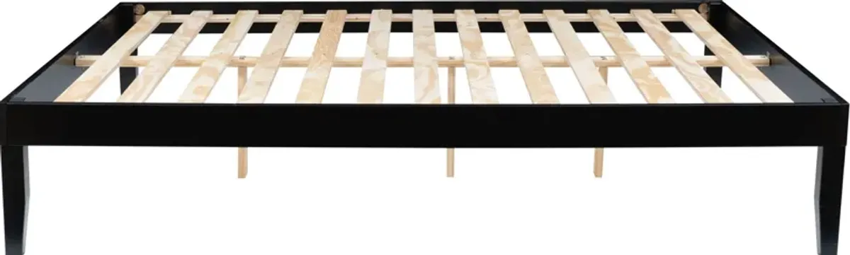 Elna Queen Platform Bed - Black