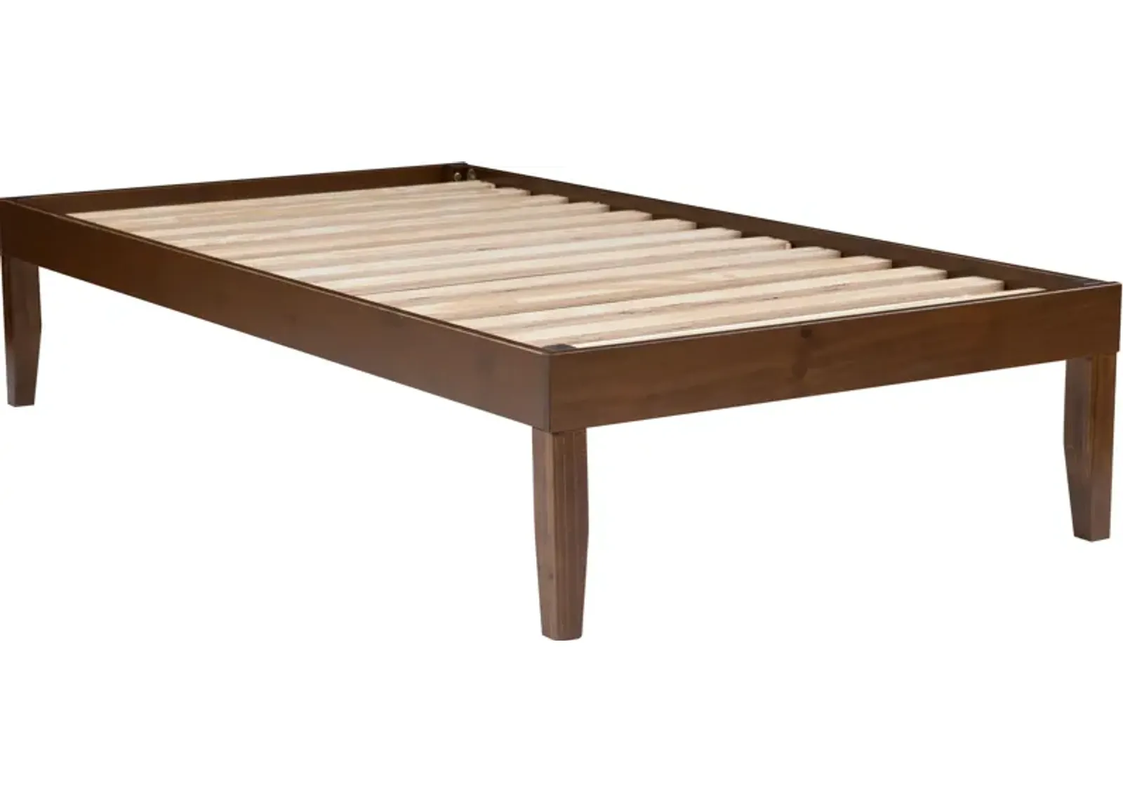 Elna Twin Platform Bed - Walnut