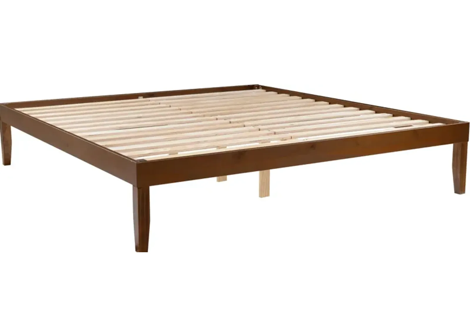 Elna King Platform Bed - Walnut