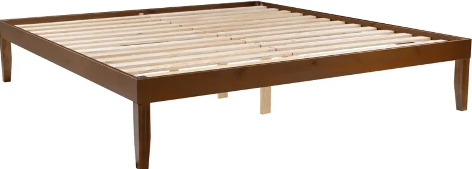 Elna King Platform Bed - Walnut