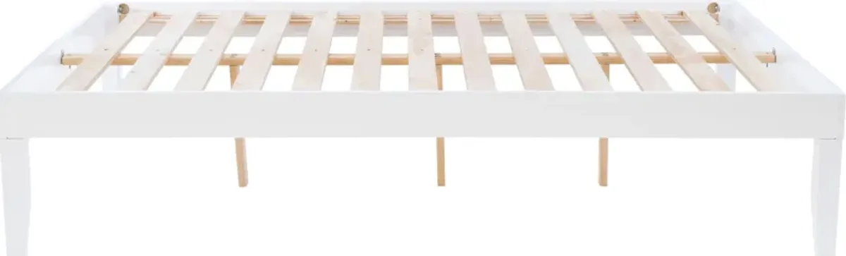 Elna Full Platform Bed - White