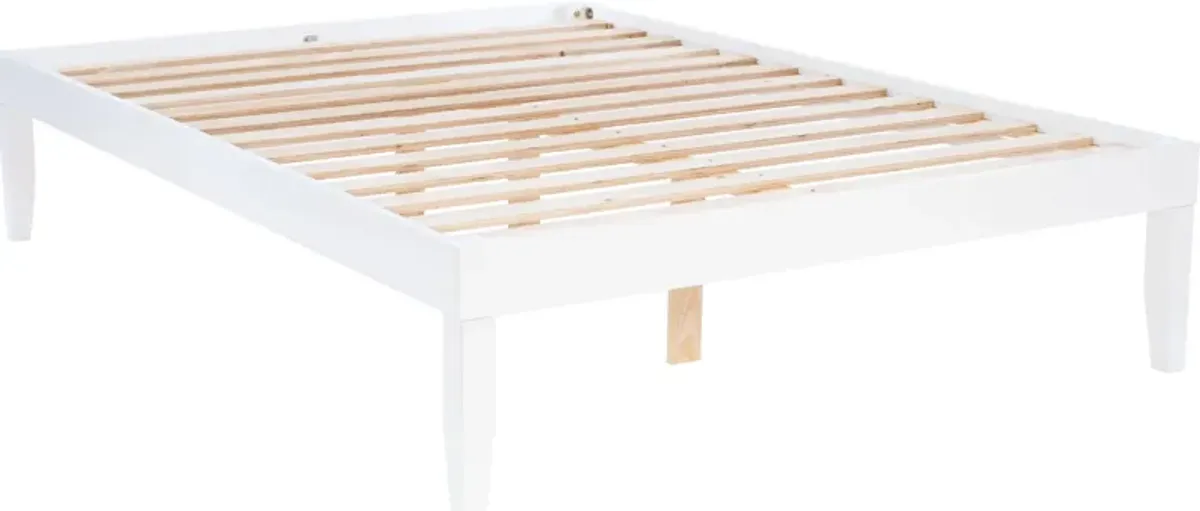 Elna Full Platform Bed - White