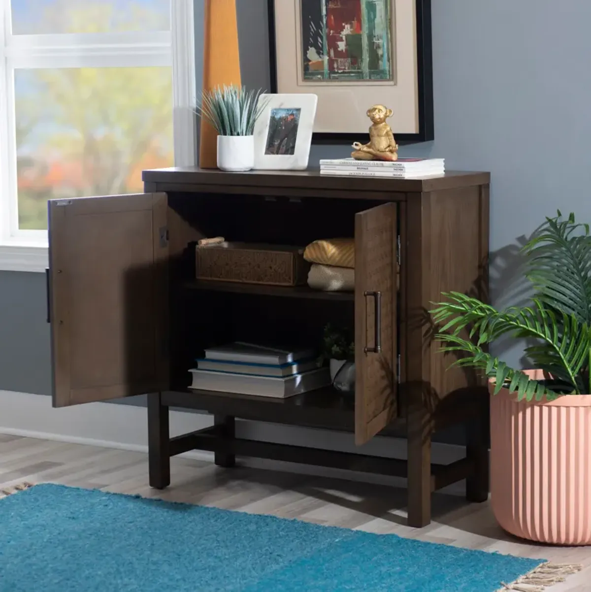 Lorna Accent Cabinet - Brown