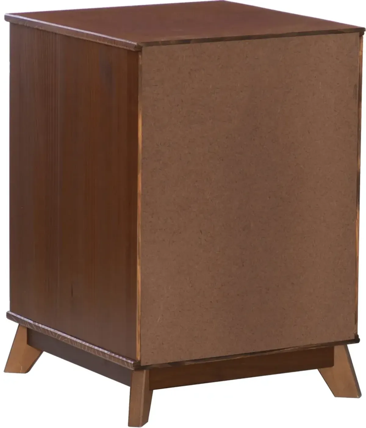 Elna 3-Drawer Nightstand - Walnut