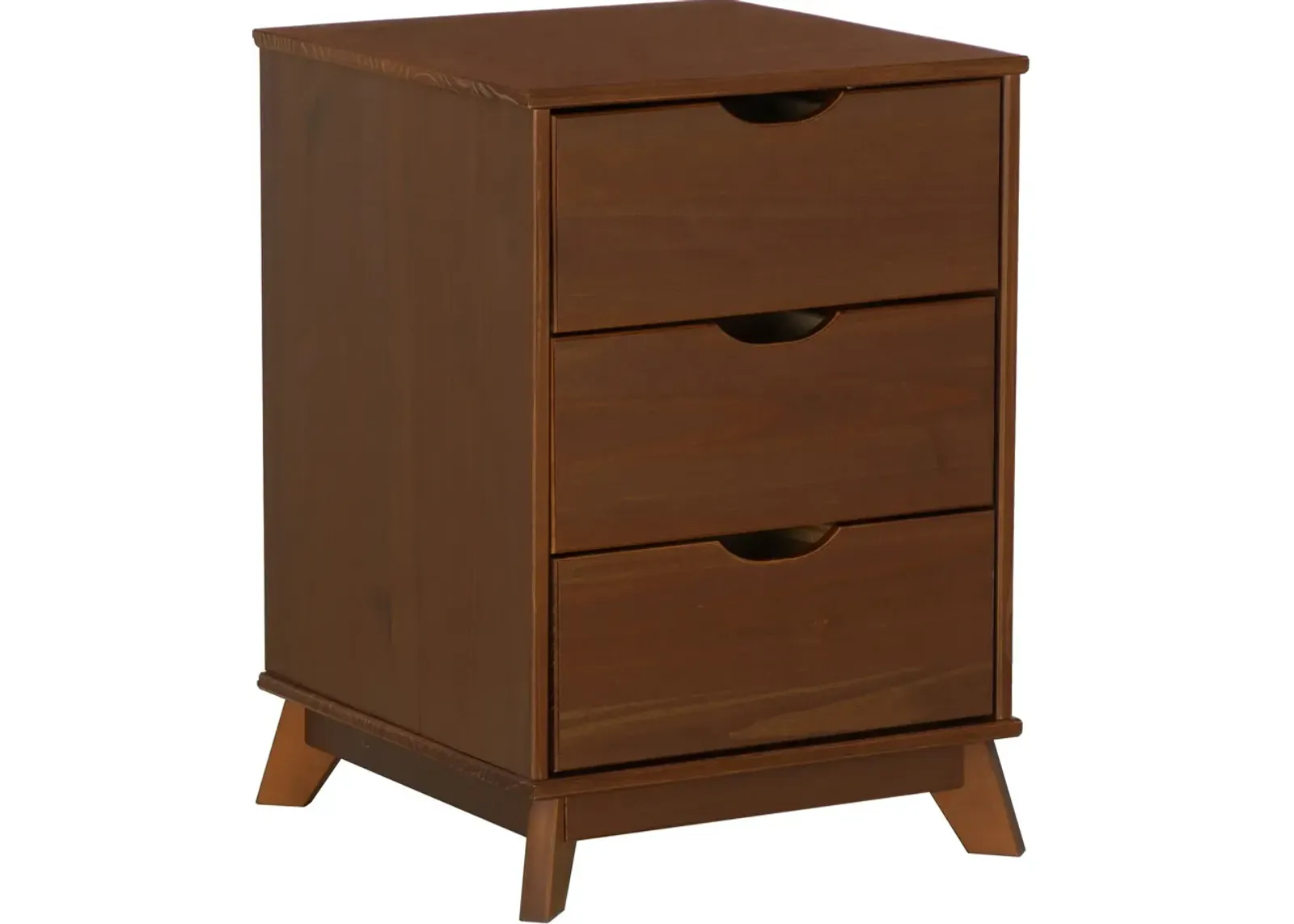 Elna 3-Drawer Nightstand - Walnut