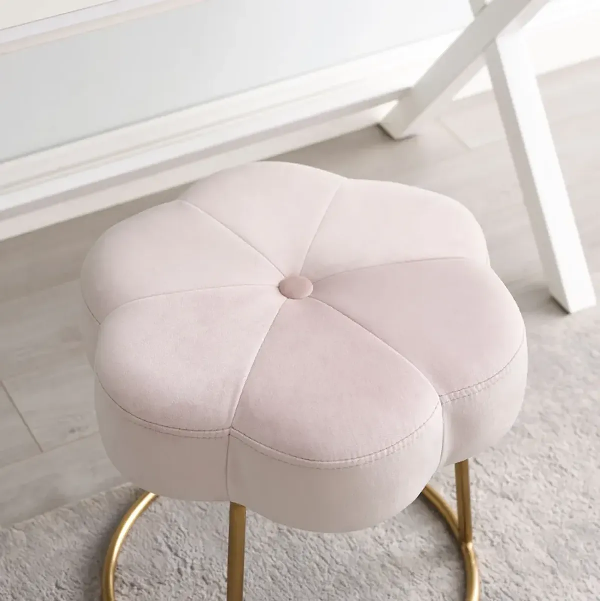 Dora Vanity Stool - Pink