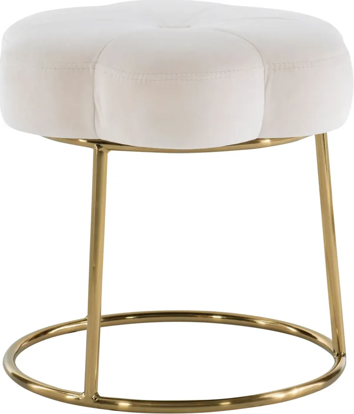 Dora Vanity Stool - White