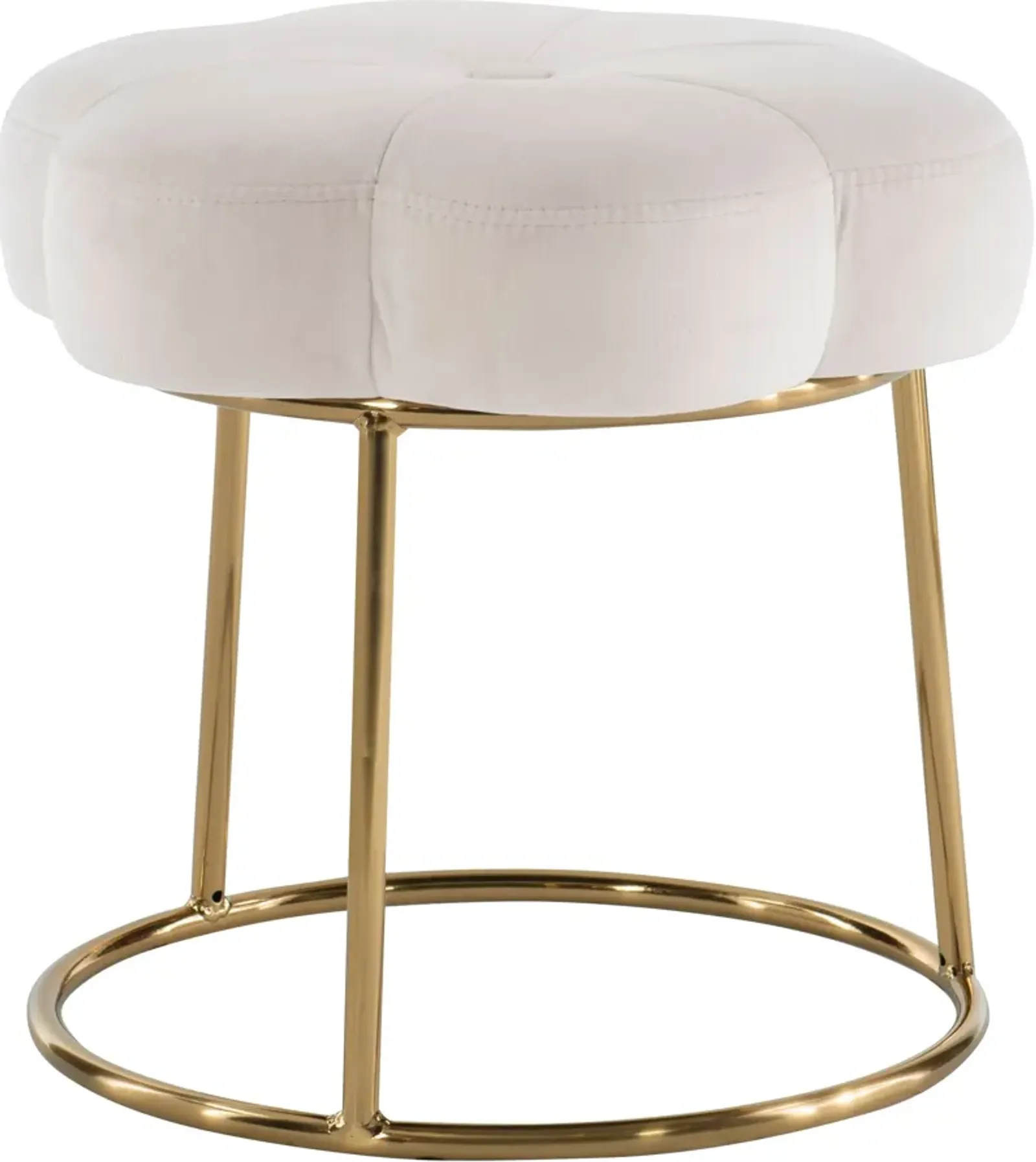 Dora Vanity Stool - White