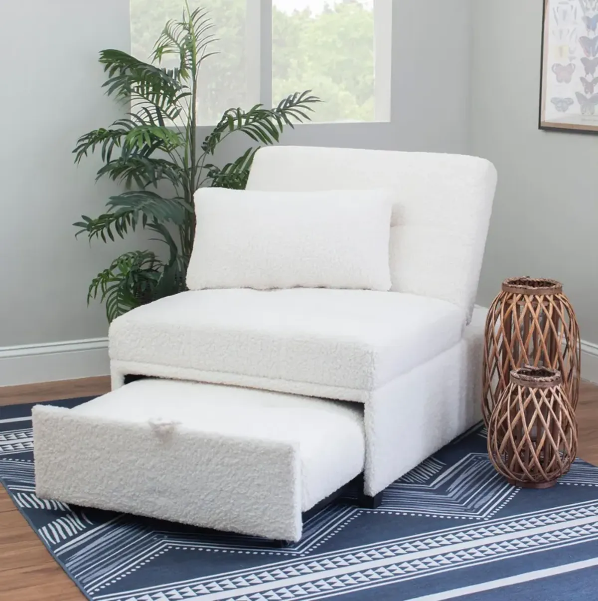 Riley Dozer Bed - Off-White