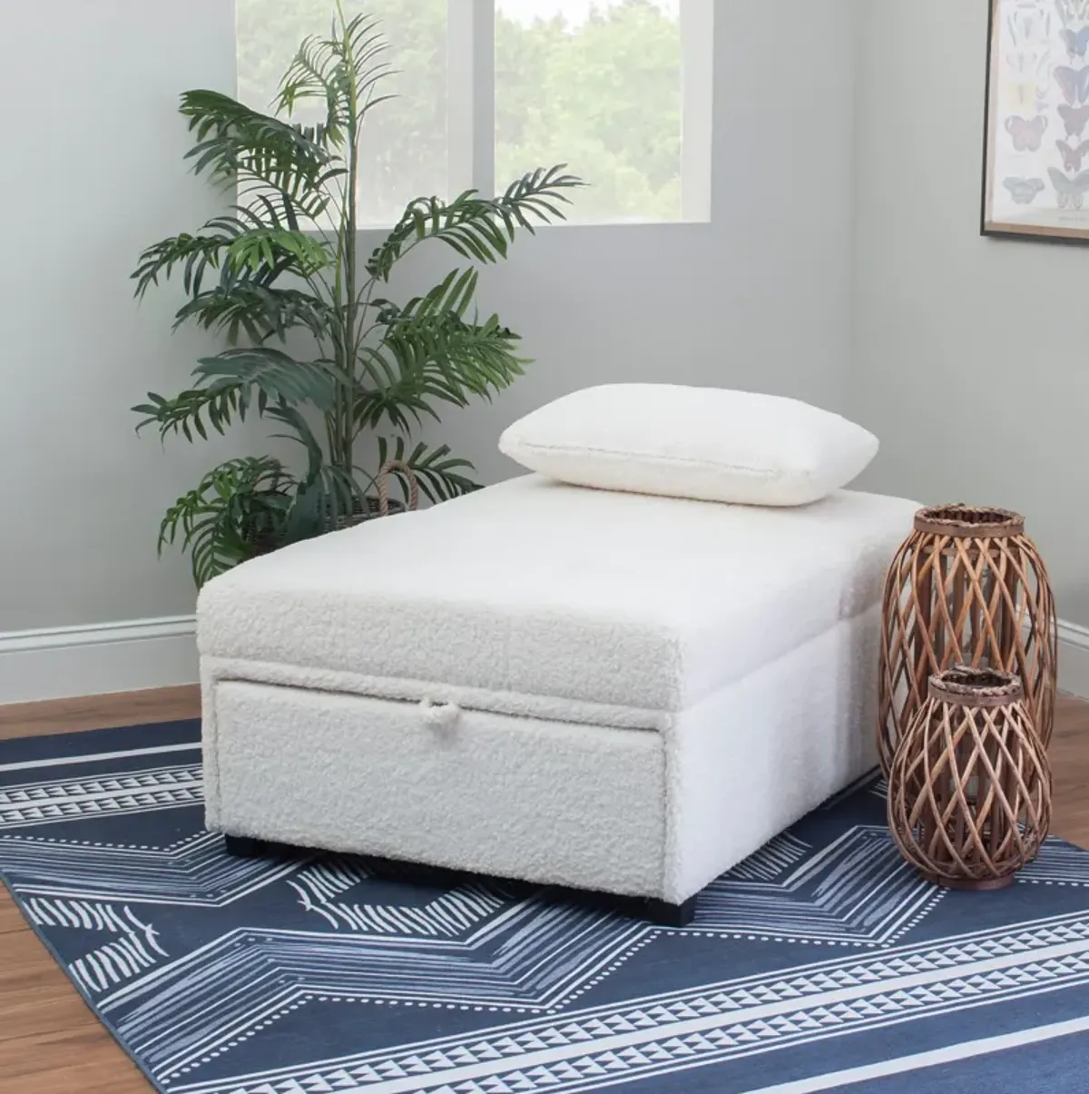 Riley Dozer Bed - Off-White