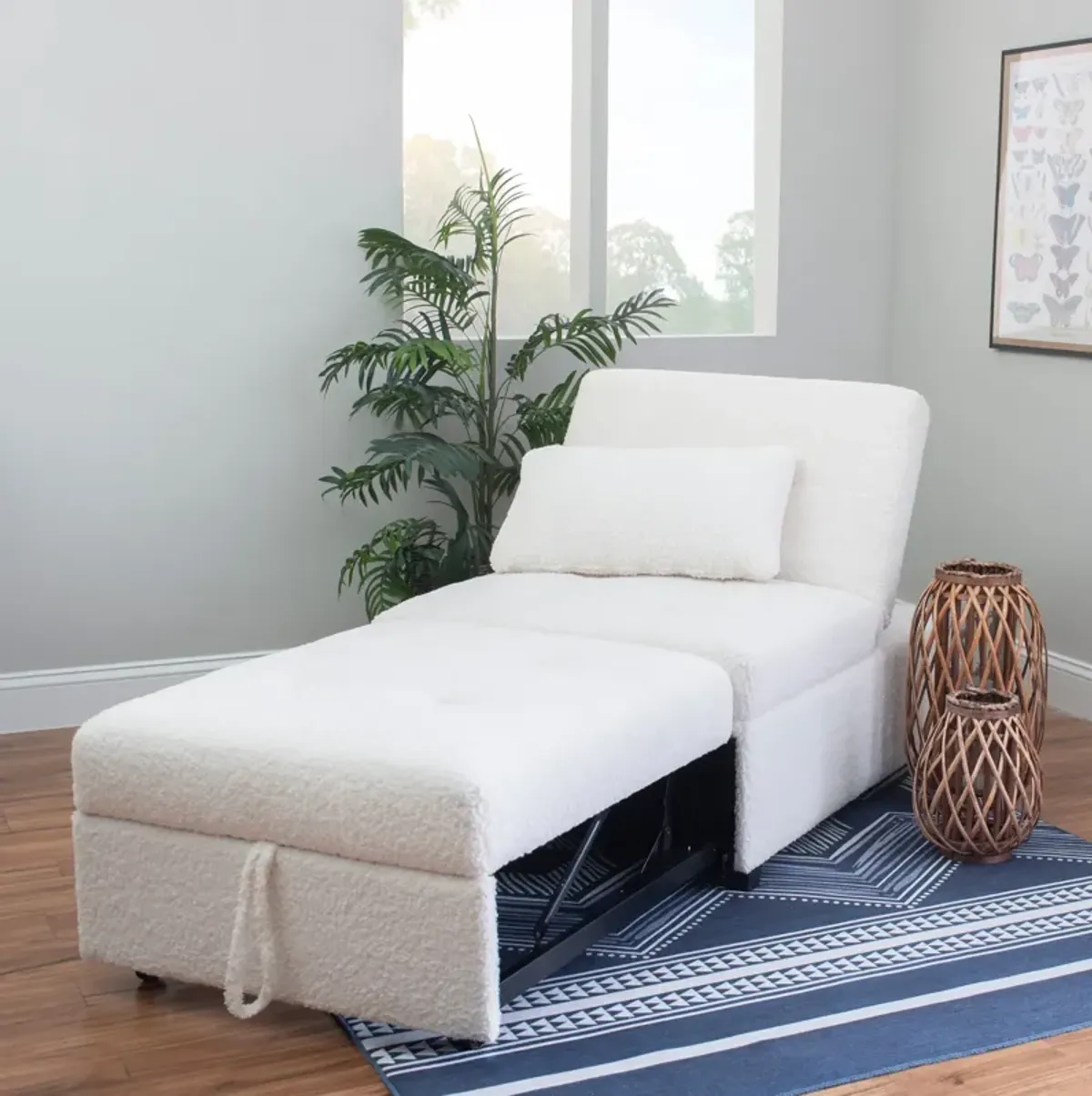 Riley Dozer Bed - Off-White