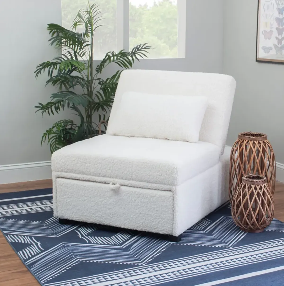 Riley Dozer Bed - Off-White