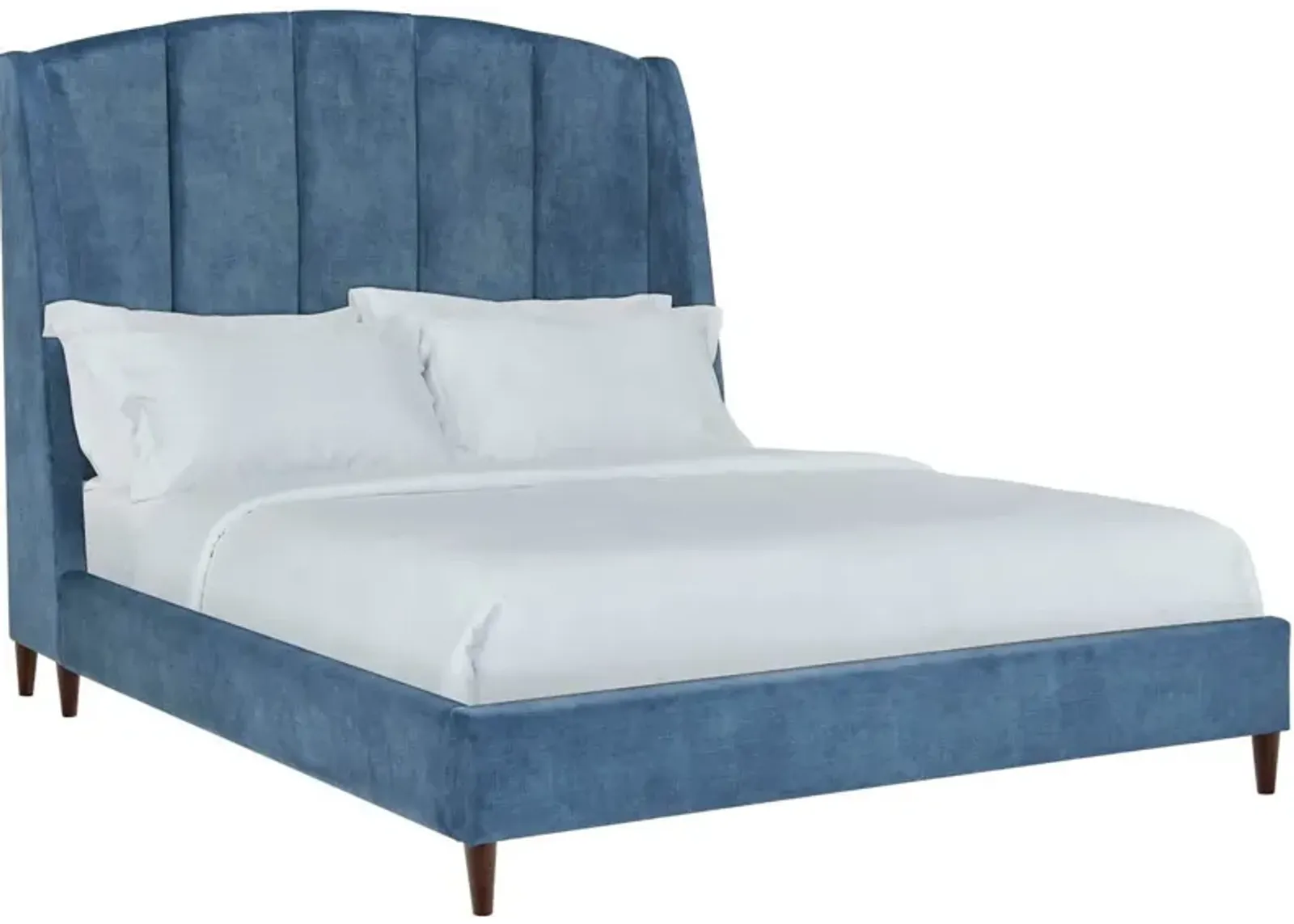 Daria Queen Upholstered Bed - Navy