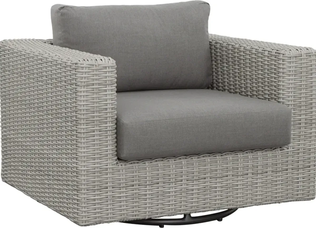 Outer Banks Outdoor Set of 2 Swivel Chairs